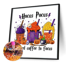 Load image into Gallery viewer, Diamond Painting - Full Round - halloween coffee (40*40CM)
