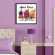 Load image into Gallery viewer, Diamond Painting - Full Round - halloween coffee (40*40CM)
