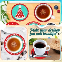 Load image into Gallery viewer, 8PCS Diamond Painting Art Coaster Kit Acrylic Special Shape Santa (#1)
