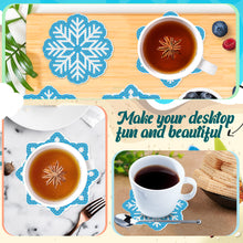 Load image into Gallery viewer, 8PCS Diamond Painting Art Coaster Kit Acrylic Special Shape Santa (#3)
