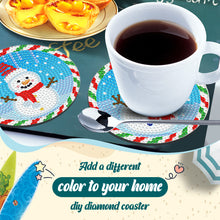 Load image into Gallery viewer, 8PCS Diamond Painting Art Coaster Kit Acrylic Special Shape Santa (#4)
