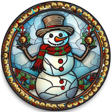 Load image into Gallery viewer, Diamond Painting - Partial Special Shaped - Christmas snowman (30*30CM)
