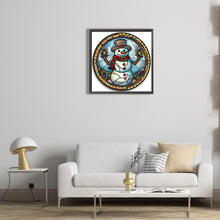 Load image into Gallery viewer, Diamond Painting - Partial Special Shaped - Christmas snowman (30*30CM)
