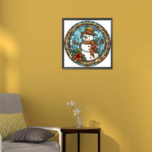 Load image into Gallery viewer, Diamond Painting - Partial Special Shaped - Christmas snowman (30*30CM)
