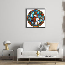 Load image into Gallery viewer, Diamond Painting - Partial Special Shaped - Christmas snowman (30*30CM)
