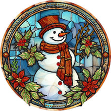 Load image into Gallery viewer, Diamond Painting - Partial Special Shaped - Christmas snowman (30*30CM)
