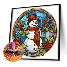 Load image into Gallery viewer, Diamond Painting - Partial Special Shaped - Christmas snowman (30*30CM)
