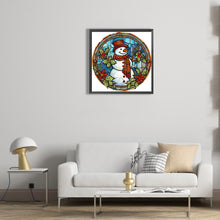 Load image into Gallery viewer, Diamond Painting - Partial Special Shaped - Christmas snowman (30*30CM)
