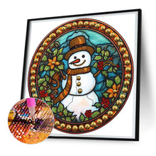 Load image into Gallery viewer, Diamond Painting - Partial Special Shaped - Christmas snowman (30*30CM)
