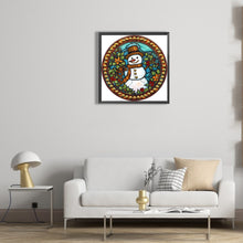 Load image into Gallery viewer, Diamond Painting - Partial Special Shaped - Christmas snowman (30*30CM)
