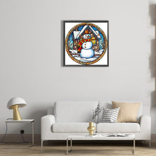 Load image into Gallery viewer, Diamond Painting - Partial Special Shaped - Christmas snowman (30*30CM)
