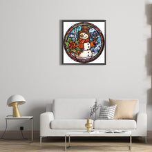 Load image into Gallery viewer, Diamond Painting - Partial Special Shaped - Christmas snowman (30*30CM)
