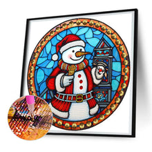 Load image into Gallery viewer, Diamond Painting - Partial Special Shaped - Christmas snowman (30*30CM)
