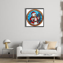 Load image into Gallery viewer, Diamond Painting - Partial Special Shaped - Christmas snowman (30*30CM)

