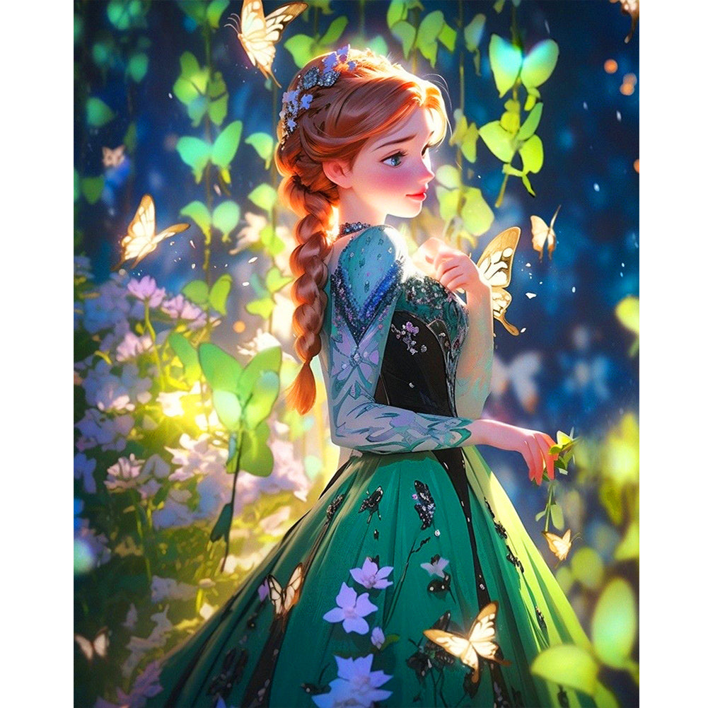 Diamond Painting - Full Round - Frozen Princess Anna (40*50CM)