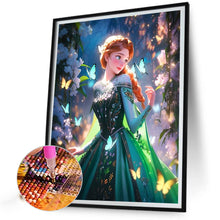 Load image into Gallery viewer, Diamond Painting - Full Round - Frozen princess anna and butterfly (40*50CM)
