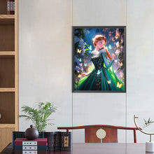 Load image into Gallery viewer, Diamond Painting - Full Round - Frozen princess anna and butterfly (40*50CM)
