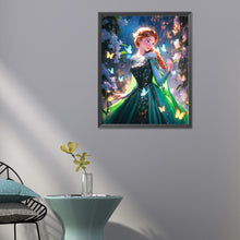 Load image into Gallery viewer, Diamond Painting - Full Round - Frozen princess anna and butterfly (40*50CM)
