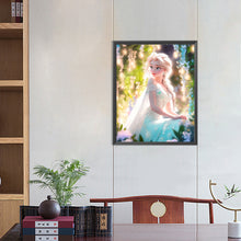 Load image into Gallery viewer, Diamond Painting - Full Round - Frozen Princess Elsa and flowers (40*50CM)

