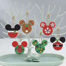 Load image into Gallery viewer, 5/6PCS Full Drill Keyring Xmas Dessert Cake Double Sided Xmas Bell Special Shape
