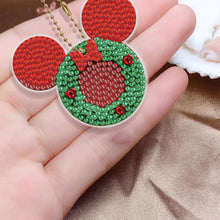 Load image into Gallery viewer, 5/6PCS Full Drill Keyring Xmas Dessert Cake Double Sided Xmas Bell Special Shape
