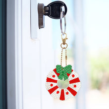 Load image into Gallery viewer, 5/6PCS Full Drill Keyring Xmas Dessert Cake Double Sided Xmas Bell Special Shape
