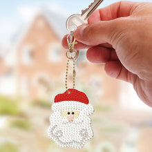 Load image into Gallery viewer, 5/6PCS Full Drill Keyring Xmas Dessert Cake Double Sided Xmas Bell Special Shape
