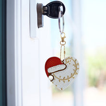 Load image into Gallery viewer, 5/6PCS Full Drill Keyring Xmas Dessert Cake Double Sided Xmas Bell Special Shape
