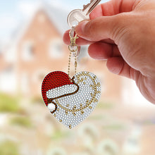 Load image into Gallery viewer, 5/6PCS Full Drill Keyring Xmas Dessert Cake Double Sided Xmas Bell Special Shape
