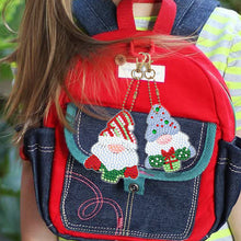 Load image into Gallery viewer, 5/6PCS Full Drill Keyring Xmas Dessert Cake Double Sided Xmas Bell Special Shape

