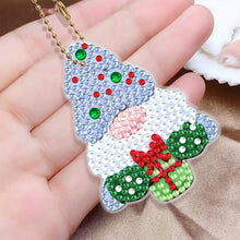 Load image into Gallery viewer, 5/6PCS Full Drill Keyring Xmas Dessert Cake Double Sided Xmas Bell Special Shape
