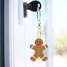Load image into Gallery viewer, 5/6PCS Full Drill Keyring Xmas Dessert Cake Double Sided Xmas Bell Special Shape
