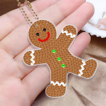 Load image into Gallery viewer, 5/6PCS Full Drill Keyring Xmas Dessert Cake Double Sided Xmas Bell Special Shape
