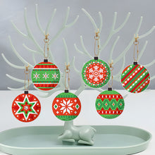 Load image into Gallery viewer, 5/6PCS Full Drill Keyring Xmas Dessert Cake Double Sided Xmas Bell Special Shape
