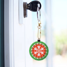 Load image into Gallery viewer, 5/6PCS Full Drill Keyring Xmas Dessert Cake Double Sided Xmas Bell Special Shape
