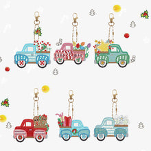 Load image into Gallery viewer, 5/6PCS Full Drill Keyring Xmas Dessert Cake Double Sided Xmas Bell Special Shape
