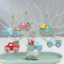 Load image into Gallery viewer, 5/6PCS Full Drill Keyring Xmas Dessert Cake Double Sided Xmas Bell Special Shape
