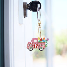 Load image into Gallery viewer, 5/6PCS Full Drill Keyring Xmas Dessert Cake Double Sided Xmas Bell Special Shape
