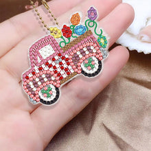 Load image into Gallery viewer, 5/6PCS Full Drill Keyring Xmas Dessert Cake Double Sided Xmas Bell Special Shape
