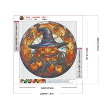 Load image into Gallery viewer, Diamond Painting - Full Round - Halloween horror atmosphere glass painting (30*30CM)
