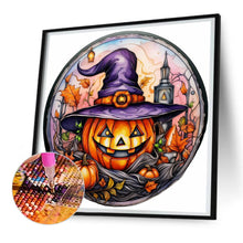 Load image into Gallery viewer, Diamond Painting - Full Round - Halloween horror atmosphere glass painting (30*30CM)
