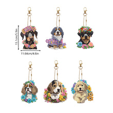 Load image into Gallery viewer, Full Drill Keyring Double Sided Diamond Painting Keychains (6PCS Pet Dog)
