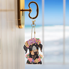 Load image into Gallery viewer, Full Drill Keyring Double Sided Diamond Painting Keychains (6PCS Pet Dog)
