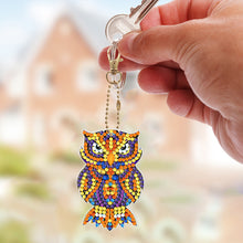 Load image into Gallery viewer, Full Drill Keyring Double Sided Diamond Painting Keychains (5PCS Butterfly Owl)
