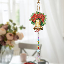 Load image into Gallery viewer, 2PCS Diamond Drawing Hanging Ornament Kit Suncatcher (Xmas Bells Snowman)
