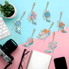 Load image into Gallery viewer, 8PCS Diamond Painting Keychains Special Shape Double Sided Diamond Art Ornaments
