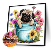 Load image into Gallery viewer, Diamond Painting - Full Round - pug dog (40*40CM)
