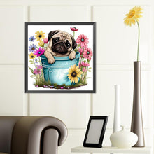 Load image into Gallery viewer, Diamond Painting - Full Round - pug dog (40*40CM)
