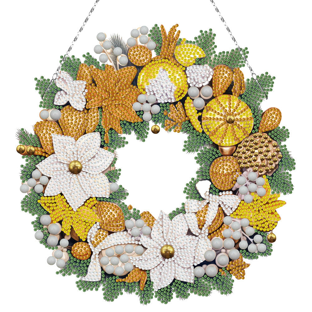 Special Shaped Crystal Painting Wreath Kit DIY Full Drill Garland (#2)
