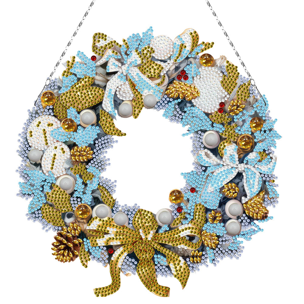 Special Shaped Crystal Painting Wreath Kit DIY Full Drill Garland (#3)